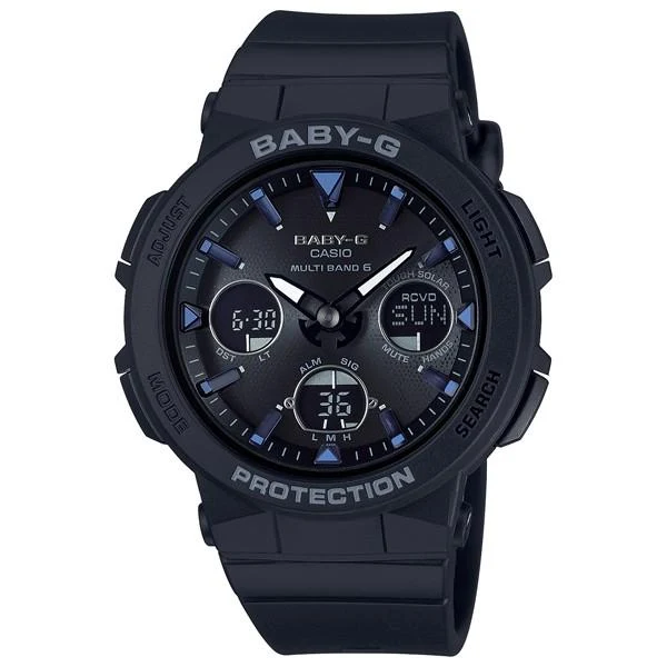Orologio da donna BABY-G CASIO BGA-2500-1AJF radiocontrollato a energia solare con illuminatore al neon.