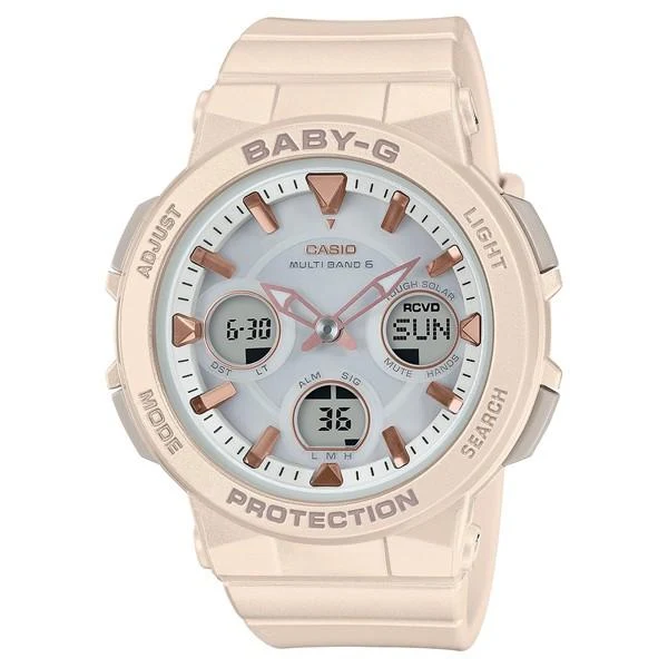 Orologio da donna CASIO Baby-G radiocontrollato a energia solare, modello BGA-2510-4AJF