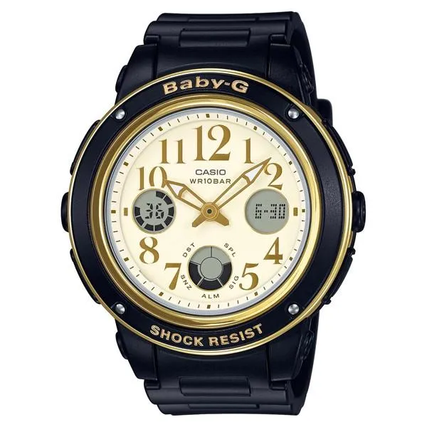BGA-151EF-1BJF Baby-G CASIO Ana-Digi Orologio da donna nero, elegante e carino per l'atletica leggera