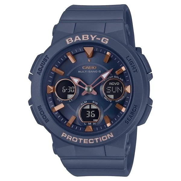 Orologio da donna CASIO Baby-G radiocontrollato a energia solare, modello BGA-2510-2AJF