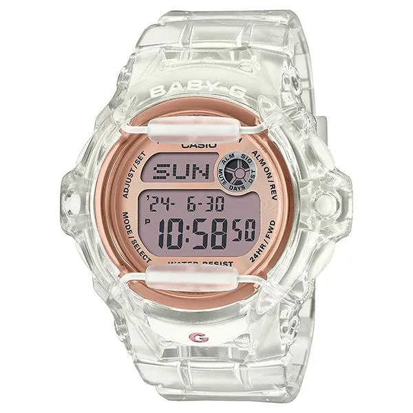 Orologio da donna CASIO Baby-G BG-169UG-7BJF con protezione frontale trasparente.
