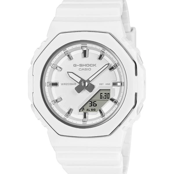 Orologio da donna CASIO G-SHOCK GMA-P2110-7AJF con lunetta metallica.