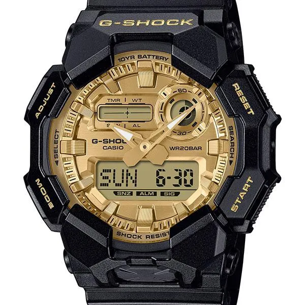 GA-010GGB-1A9JF Orologio da uomo CASIO G-SHOCK SERIE NERO E ORO