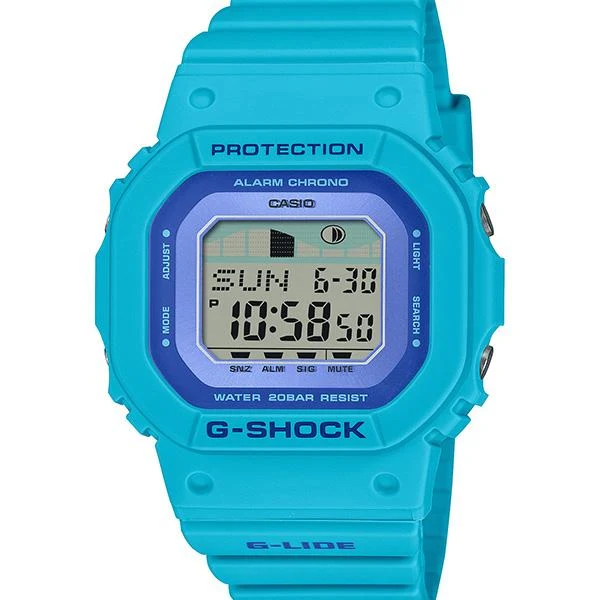 Orologio da donna G-SHOCK CASIO G-LIDE GLX-S5610-2JF con motivo floreale brillante.