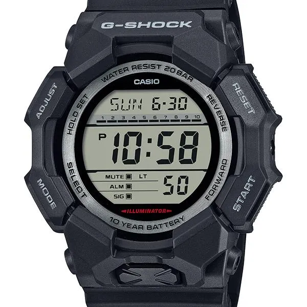Orologio digitale da uomo G-SHOCK CASIO GD-010-1JF con durata della batteria di circa 10 anni.