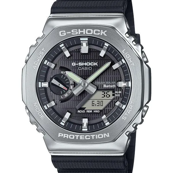 Orologio da uomo CASIO G-SHOCK GBM-2100-1AJF con quadrante ottagonale rivestito in metallo