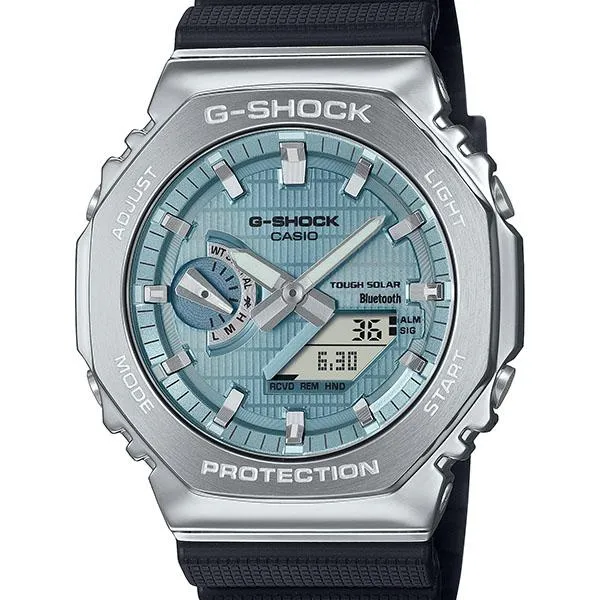 Orologio da uomo CASIO G-SHOCK GBM-2100A-1A2JF con cassa in metallo blu.