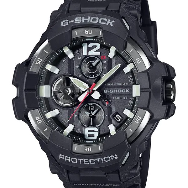 Orologio da uomo CASIO G-SHOCK GRAVITYMASTER GR-B300-1AJF JDM Master of G Aviation Carbon Core Guard Analogico Solare Bluetooth
