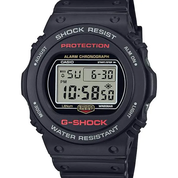 Orologio digitale da uomo CASIO G-SHOCK DW-5750UE-1JF, colore nero.