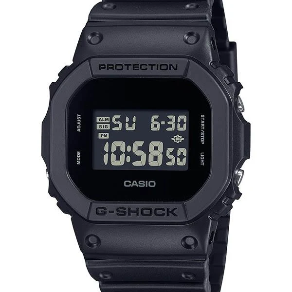 Orologio da uomo CASIO G-SHOCK DW-5600UBB-1JF, colore nero, digitale, quadrato, stile JDM.