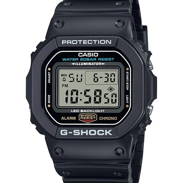 Orologio da uomo CASIO G-SHOCK DW-5600UE-1JF Iconico Classico JDM Digitale Quadrato Nero