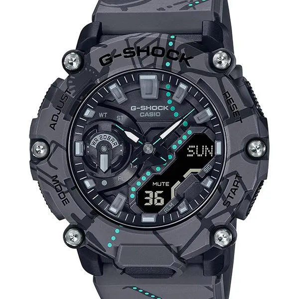 Orologio da uomo G-SHOCK CASIO GA-2200SBY-8AJR con mappa di Shibuya e caccia al tesoro.