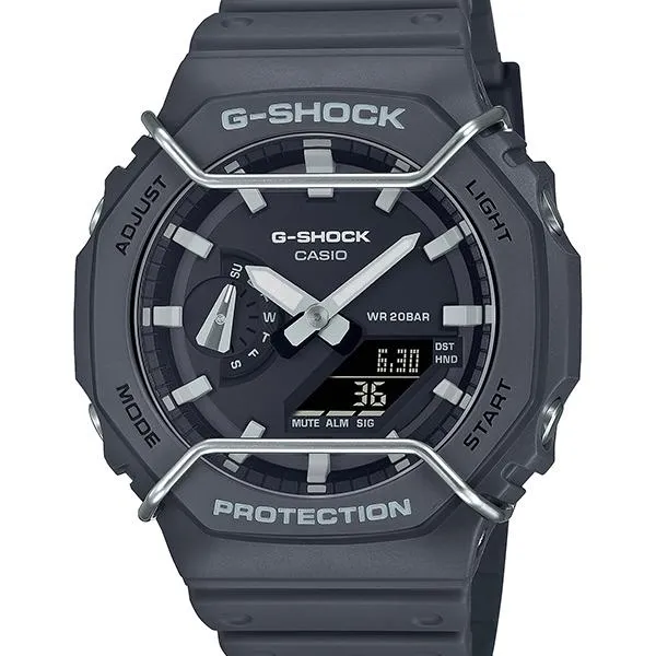 GA-2100PTS-8AJF Protezione per cavi CASIO G-SHOCK, nera