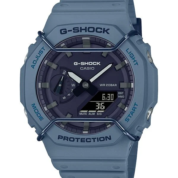 GA-2100PT-2AJF Protezione per cavi CASIO G-SHOCK, blu