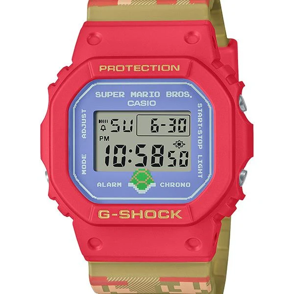Orologio da uomo CASIO G-SHOCK DW-5600SMB-4JR in collaborazione con Super Mario Bros.