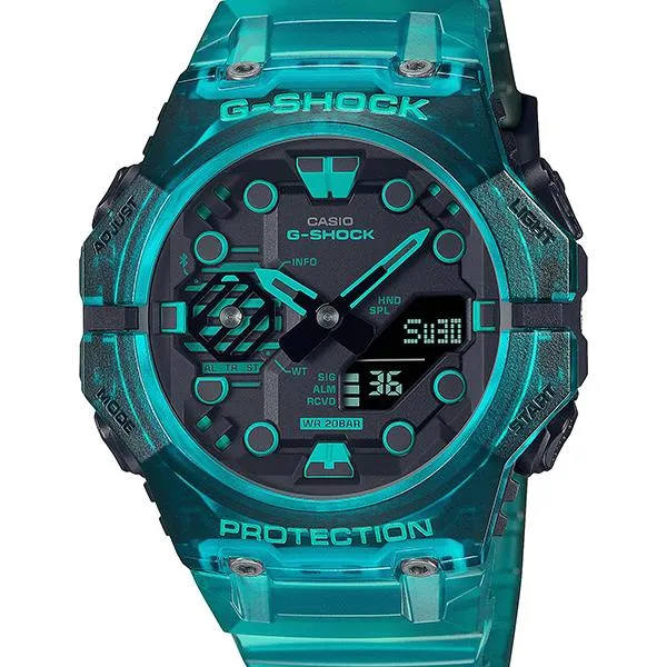 GA-B001G-2AJF G-SHOCK CASIO Skeleton Orologio da uomo blu turchese
