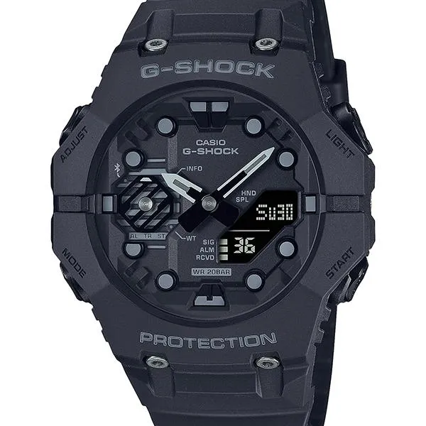 Orologio da uomo G-SHOCK CASIO GA-B001-1AJF con collegamento allo smartphone, colore nero.