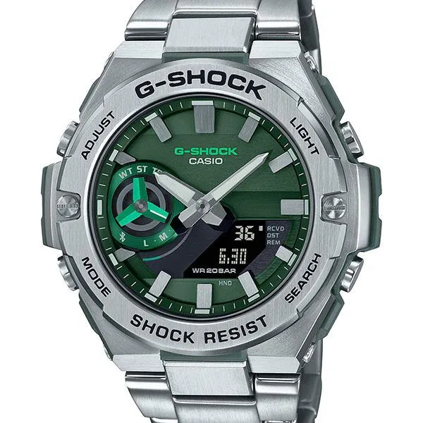 GST-B500AD-3AJF CASIO G-SHOCK NUOVO G-STEEL Orologio da uomo G-Steel Solar Green