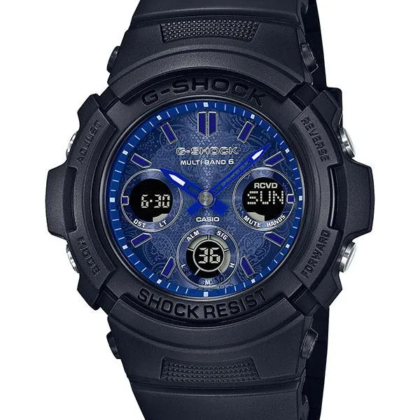 Orologio da uomo CASIO G-SHOCK PAISLEY BLUE AWG-M100SBP-1AJF