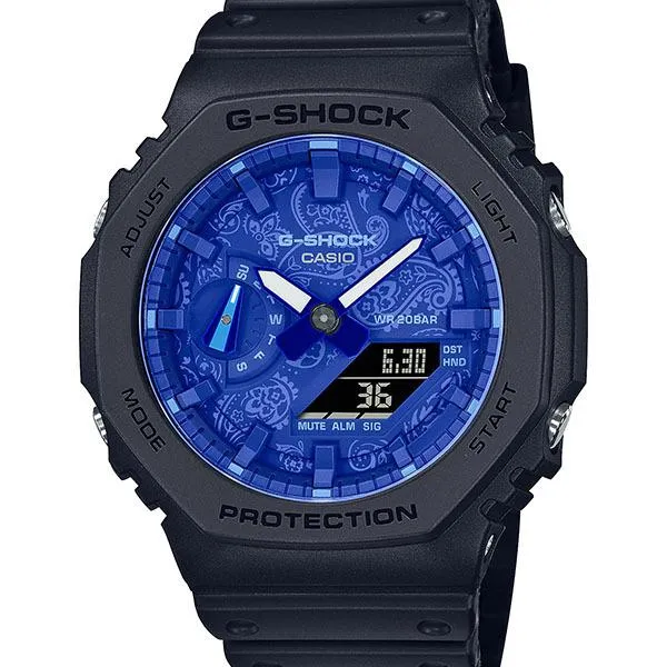 Orologio da uomo CASIO G-SHOCK PAISLEY BLUE GA-2100BP-1AJF