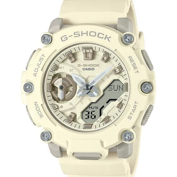 Orologio da uomo CASIO G-SHOCK MID 2200 di medie dimensioni, ideale per attività urbane e all'aperto, modello GMA-S2200-7AJF.