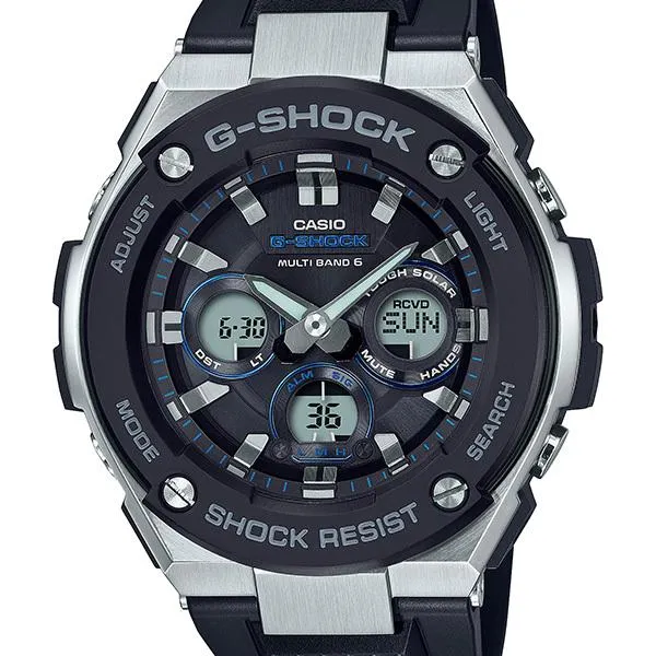 GST-W300FP-1A2JR G-STEEL G-SHOCK CASIO Orologio da uomo G-Steel radiocontrollato a energia solare