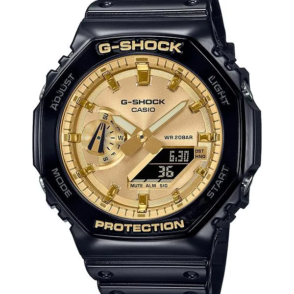 Orologio da uomo CASIO G-SHOCK 2100 GARISH GOLD, modello GA-2100GB-1AJF, uscito il 4 agosto.