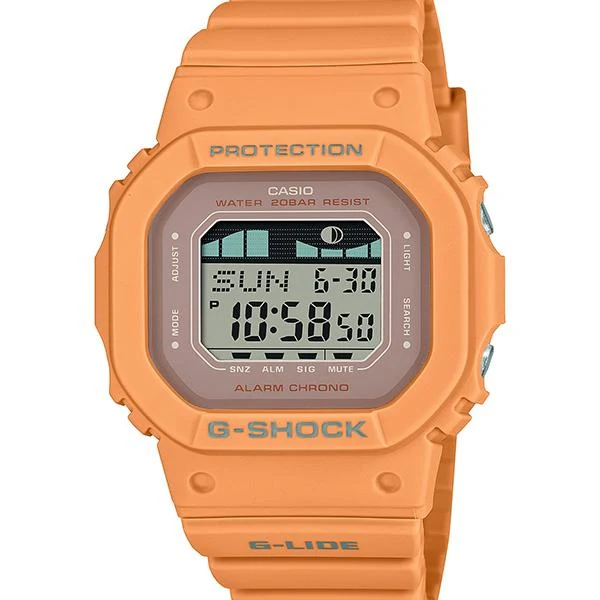 Orologio da uomo G-SHOCK CASIO G-LIDE Slim, modello GLX-S5600-4JF, arancione.