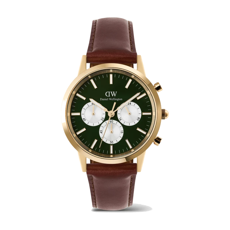 Daniel Wellington | Orologio | Iconic Chronograph St Mawes Emerald Panda Gold