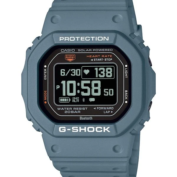 Orologio da uomo DW-H5600-2JR G-SHOCK CASIO G-SQUAD con monitoraggio della frequenza cardiaca e del livello di ossigeno nel sangue.