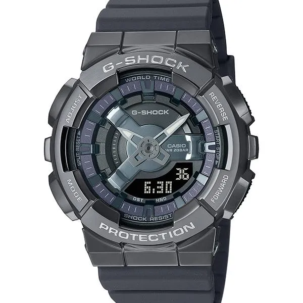 GM-S110B-8AJF G-SHOCK CASIO Orologio da uomo di piccole e medie dimensioni con rivestimento in metallo