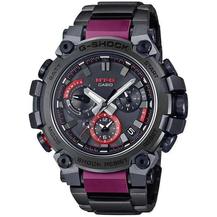 Orologio da uomo CASIO G-SHOCK MTG-B3000BD-1AJF JDM Slim nero con Bluetooth e alimentazione solare.