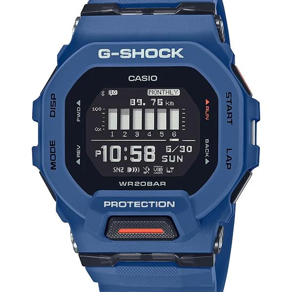 Orologio da uomo CASIO G-SHOCK G-SQUAD blu GBD-200-2JF