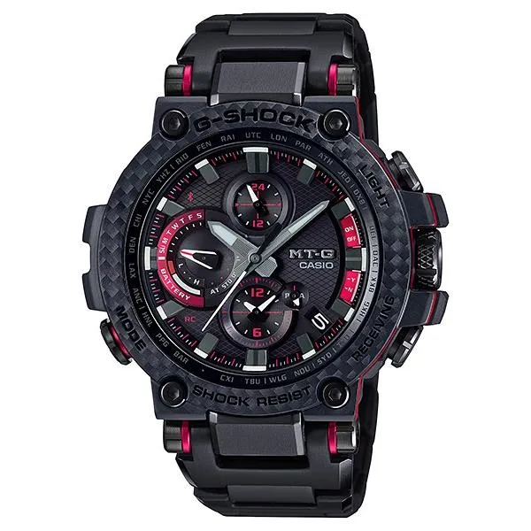 Orologio da uomo CASIO G-SHOCK MTG-B1000XBD-1AJF JDM Carbon Black con Bluetooth e alimentazione solare.