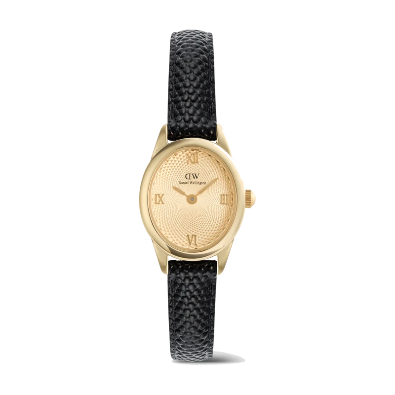 Daniel Wellington | Orologio | Ophelia Mini Black Lizard Unitone Guilloche' Gold