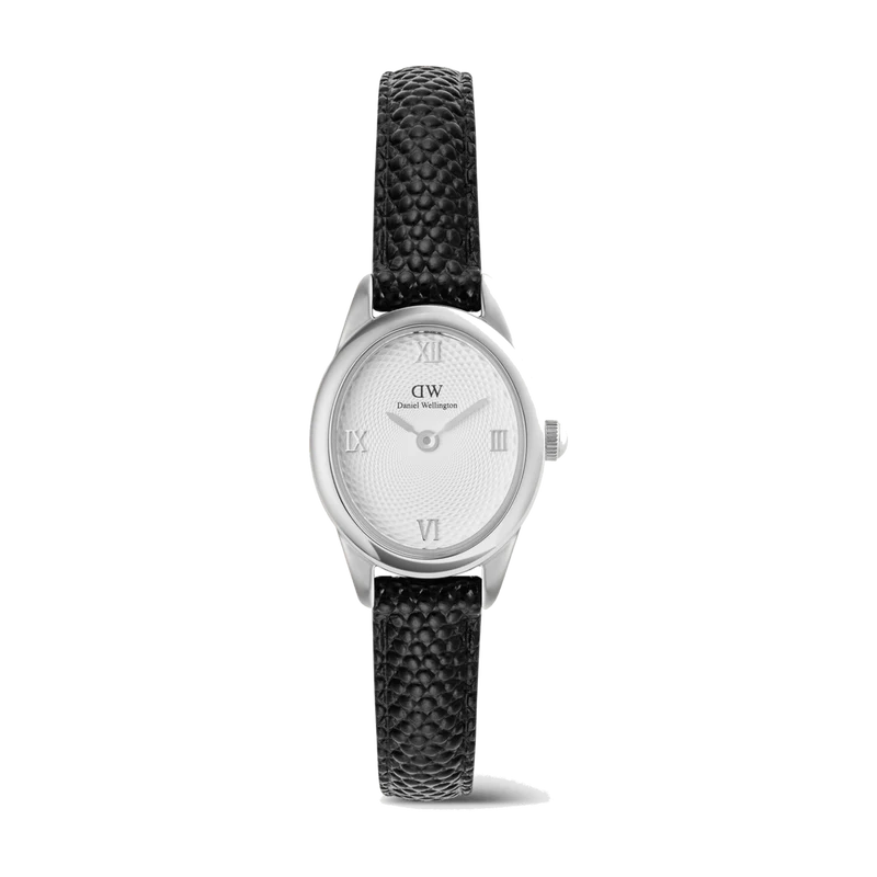 Daniel Wellington | Orologio | Ophelia Mini Black Lizard White Guilloche' Silver