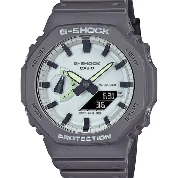 Orologio da uomo G-SHOCK CASIO GA-2100HD-8AJF con luminescenza nascosta.
