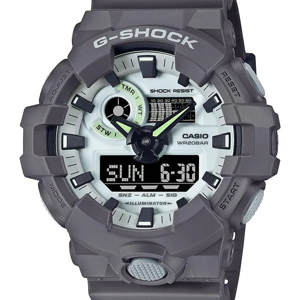 Orologio da uomo G-SHOCK CASIO GA-700HD-8AJF con luminescenza nascosta.