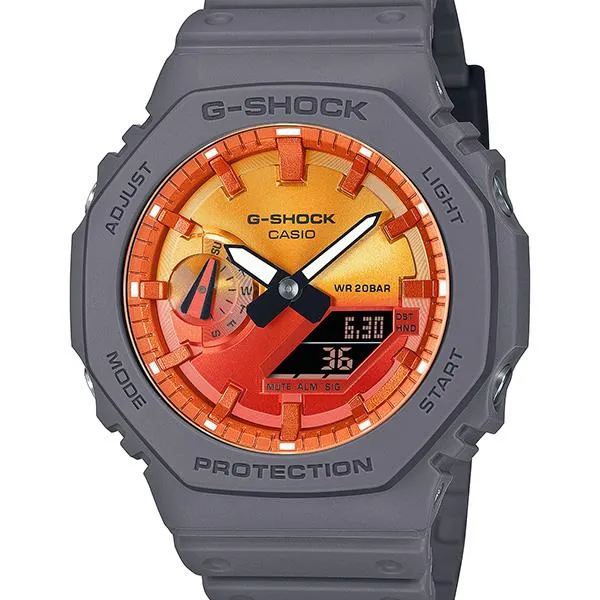 Orologio da uomo analogico-digitale CASIO G-SHOCK GA-2100FL-1AJF JDM Carbon Core Guard nero