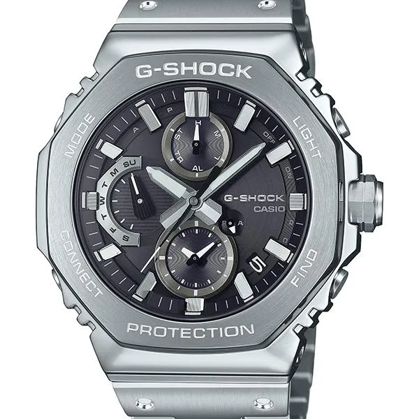 Orologio da uomo CASIO G-SHOCK GMC-B2100D-1AJF JDM cronografo interamente in metallo con Bluetooth e alimentazione solare.