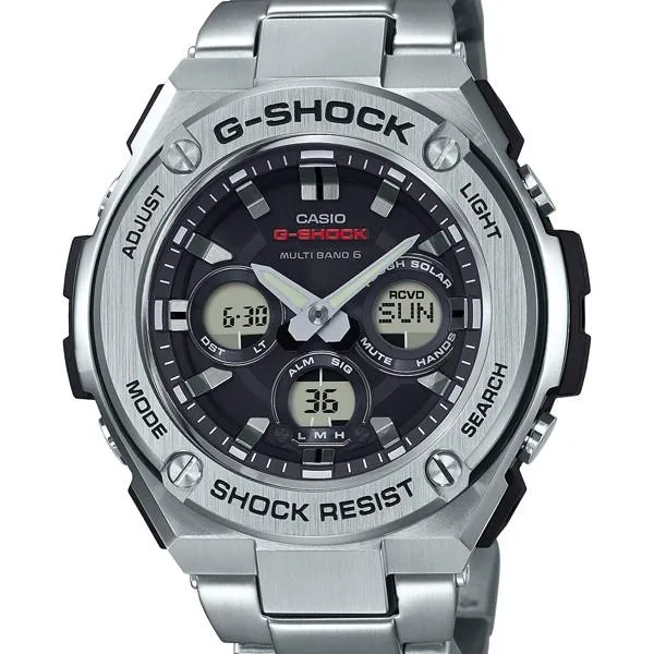 Orologio G-SHOCK CASIO G-Steel in metallo di medie dimensioni, radiocontrollato e a energia solare, modello G-SHOCK G-Steel G-Steel, GST-W310D-1AJF