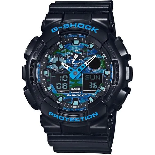 Orologio da uomo CASIO G-SHOCK serie GA-100 mimetico GA-100CB-1AJF