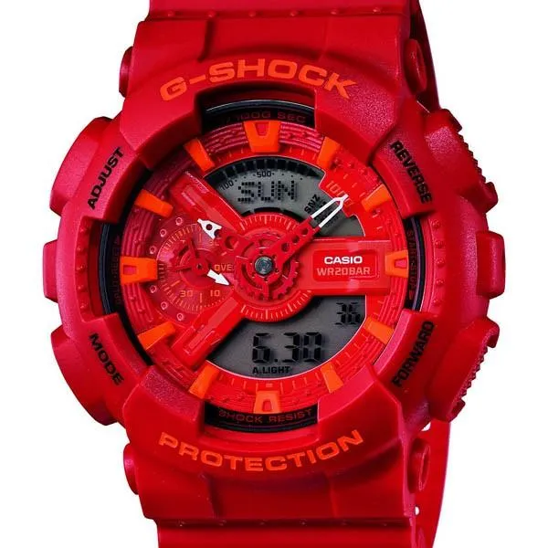 GA-110AC-4AJF CASIO G-SHOCK Rosso Athleisure Rosso