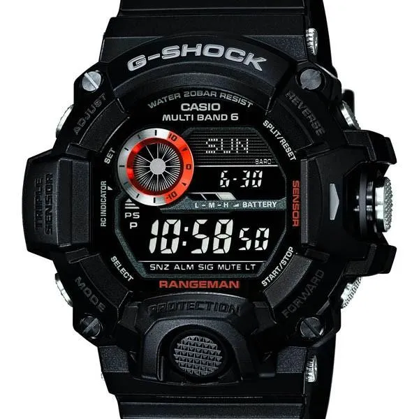 Casio Rangeman All Black GW-9400BJ-1JF Radiocontrollato Solare G-SHOCK Nero G-Shock Digitale
