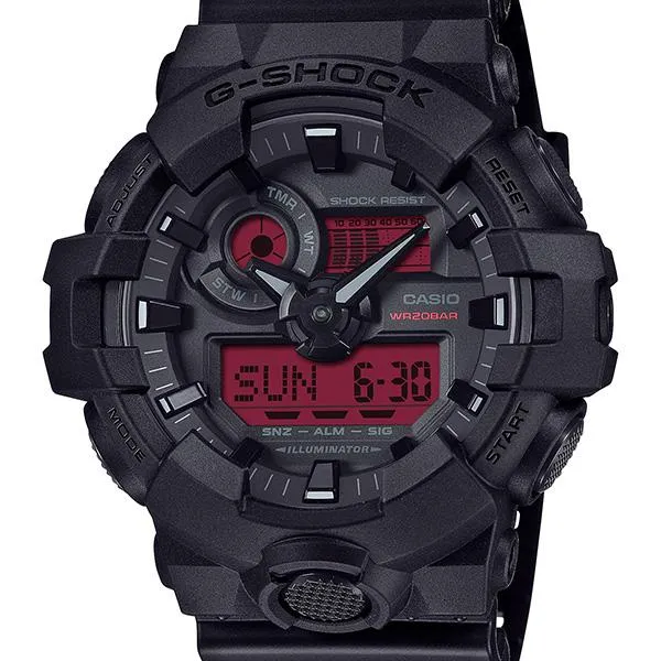 Orologio da uomo CASIO G-SHOCK GA-700BBR-1AJF NERO E ROSSO AUDACE