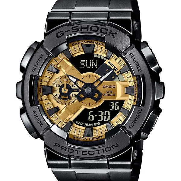 Orologio da uomo con cinturino in metallo G-SHOCK CASIO GM-110BD-1A9JF