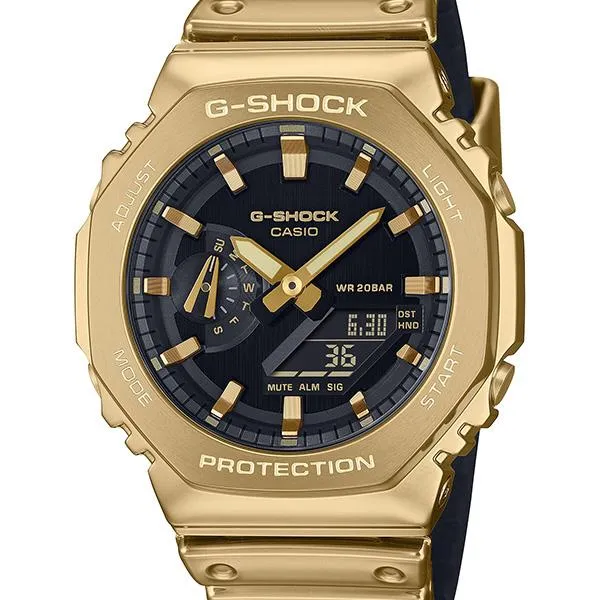 Orologio da uomo G-SHOCK CASIO GM-2100YMG-9AJF in metallo dorato