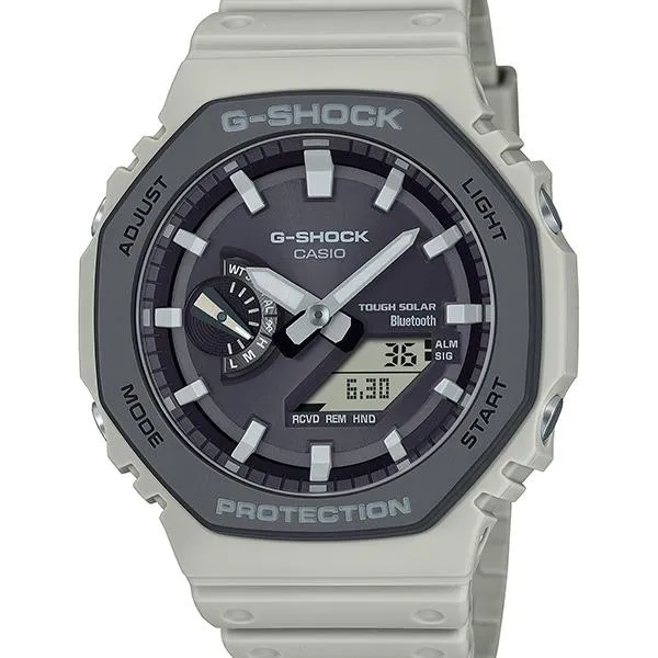 Orologio da uomo CASIO G-SHOCK GA-B2100LUU-5AJF JDM Tough Solar Mobile Link Analogico-Digitale Urban Utility Beige