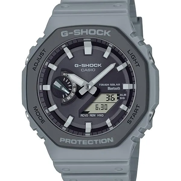 Orologio da uomo CASIO G-SHOCK GA-B2100LUU-8AJF JDM Tough Solar Mobile Link Analogico-Digitale Urban Utility Grigio
