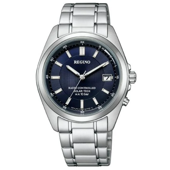Orologio da uomo Citizen REGUNO Radio-Controlled Solar Tech KS3-115-71 Blu navy
